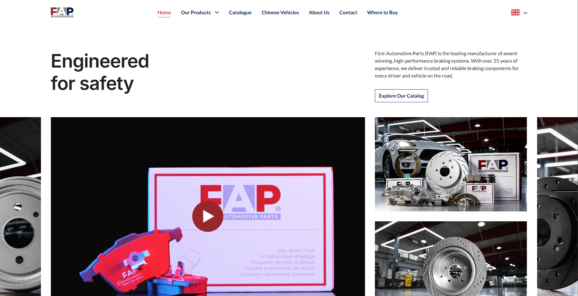 First Automotive Parts Website